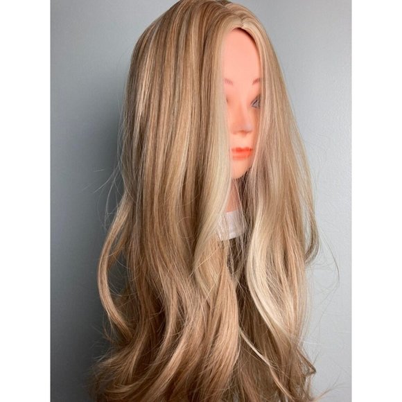 Blonde Wig Middle Part Wig - Picture 8 of 10